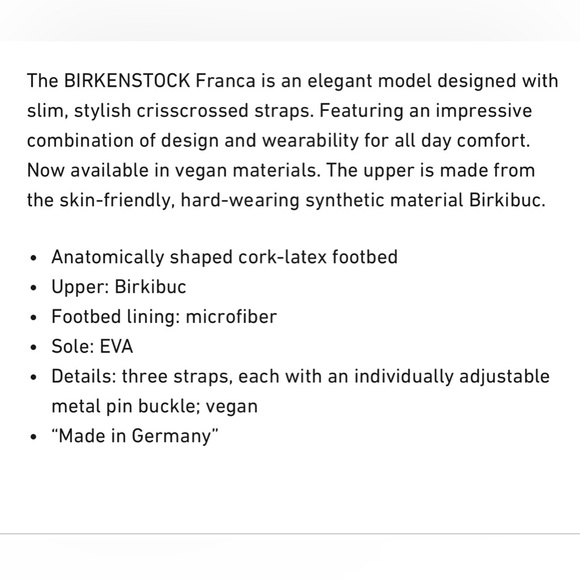 Birkenstock Franca Vegan Sandals.  Light Pink . Size 39. Like New - Picture 5 of 10